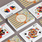 Swirls, Floral & Stripes Playing Cards - Front & Back View