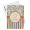 Swirls, Floral & Stripes Playing Cards - Front View