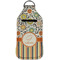 Swirls, Floral & Stripes Sanitizer Holder Keychain - Large (Front)