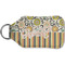 Swirls, Floral & Stripes Sanitizer Holder Keychain - Small (Back)