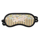 Swirls, Floral & Stripes Sleeping Eye Mask - Small (Personalized)