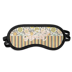 Swirls, Floral & Stripes Sleeping Eye Mask (Personalized)