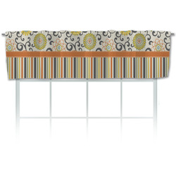 Swirls, Floral & Stripes Valance