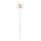 Swirls, Floral & Stripes White Plastic 5.5" Stir Stick - Round - Single Stick