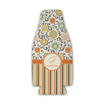 Swirls, Floral & Stripes Zipper Bottle Cooler (Personalized)