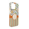 Swirls, Floral & Stripes iPhone 13 Case - Angle