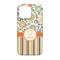 Swirls, Floral & Stripes iPhone 13 Case - Back