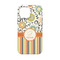 Swirls, Floral & Stripes iPhone 13 Mini Tough Case - Back