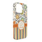 Swirls, Floral & Stripes iPhone 13 Pro Max Case -  Angle