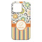 Swirls, Floral & Stripes iPhone 13 Pro Max Case - Back