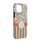 Swirls, Floral & Stripes iPhone 13 Tough Case - Angle