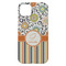 Swirls, Floral & Stripes iPhone 14 Plus Case - Back