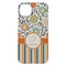 Swirls, Floral & Stripes iPhone 14 Pro Max Case - Back