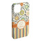 Swirls, Floral & Stripes iPhone 15 Plus Case - Angle