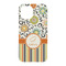 Swirls, Floral & Stripes iPhone 15 Pro Case - Back