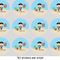 Pirate Scene 1" Multipurpose Round Labels - Sheet