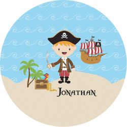 Pirate Scene Multipurpose Round Labels - 1" (Personalized)