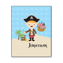 Pirate Scene Wood Print - 11x14 (Personalized)