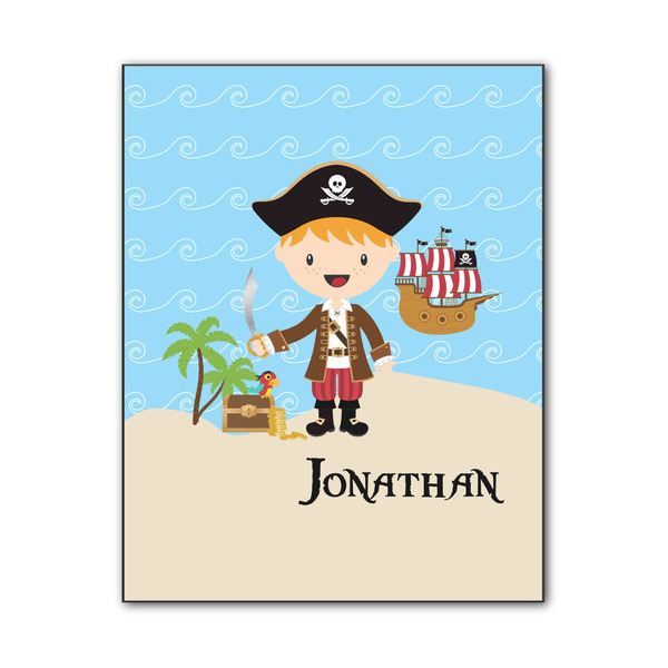 Custom Pirate Scene Wood Print - 11x14 (Personalized)