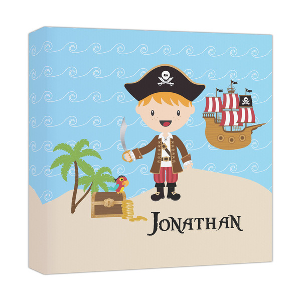 Custom Pirate Scene Canvas Print - 12x12 (Personalized)