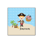 Pirate Scene Wood Print - 12x12 (Personalized)