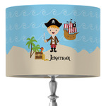 Pirate Scene 16" Drum Lamp Shade - Fabric (Personalized)