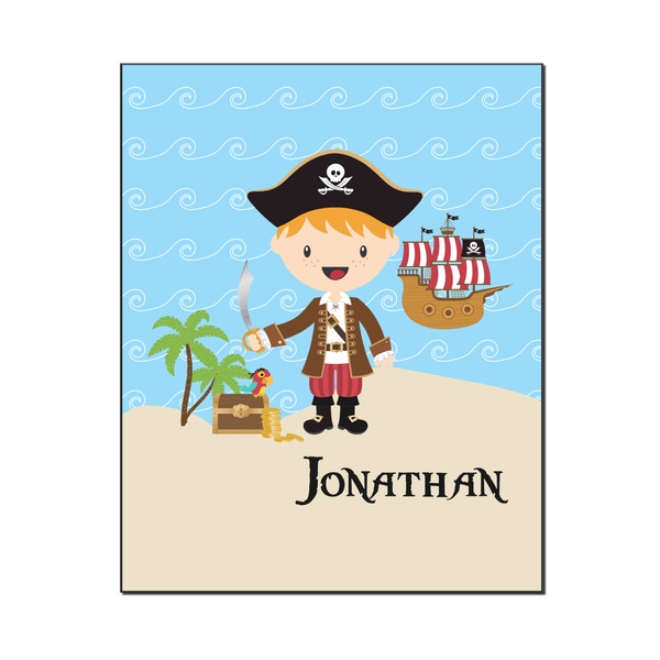 Custom Pirate Scene Wood Print - 16x20 (Personalized)