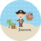 Pirate Scene 2" Multipurpose Round Labels - Single Sticker