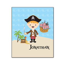 Pirate Scene Wood Print - 20x24 (Personalized)