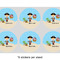 Pirate Scene 3" Multipurpose Round Labels - Sheet