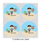 Pirate Scene 4" Multipurpose Round Labels - Sheet