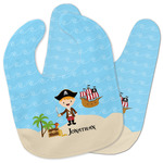 Pirate Scene Baby Bib w/ Name or Text