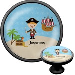 Pirate Scene Cabinet Knob (Black) (Personalized)