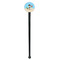 Pirate Scene Black Plastic 7" Stir Stick - Round - Single Stick