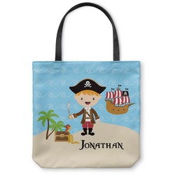 Pirate Scene Canvas Tote Bag - Large - 18"x18" (Personalized)