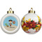 Pirate Scene Ceramic Christmas Ornament - Poinsettias (APPROVAL)