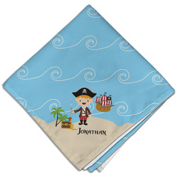 Pirate Scene Cloth Dinner Napkin - Single w/ Name or Text