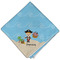 Pirate Scene Cloth Napkins - Personalized Dinner (Folded Four Corners)