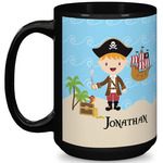 Pirate Scene 15 Oz Coffee Mug - Black (Personalized)