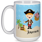 Pirate Scene 15 Oz Coffee Mug - White (Personalized)