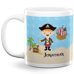 Pirate Scene 20 Oz Coffee Mug - White (Personalized)