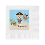 Pirate Scene Coined Cocktail Napkins (Personalized)