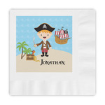 Pirate Scene Embossed Decorative Napkins (Personalized)