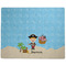 Pirate Scene Dog Food Mat - Large without Bowls