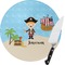 Personalized Pirate Glass Cutting Board (Personalized)