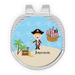 Pirate Scene Golf Ball Marker - Hat Clip - Silver