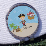 Pirate Scene Golf Ball Marker - Hat Clip