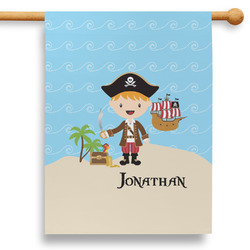 Pirate Scene 28" House Flag - Single Sided (Personalized)