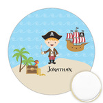 Pirate Scene Printed Cookie Topper - 2.5" (Personalized)