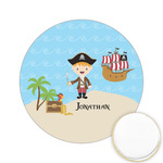 Pirate Scene Printed Cookie Topper - 2.15" (Personalized)